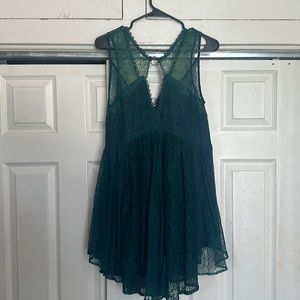 Gorgeous green lace free people dress